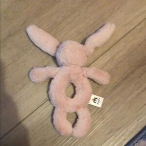 Jellycat Plush Pink baby Bunny rattle